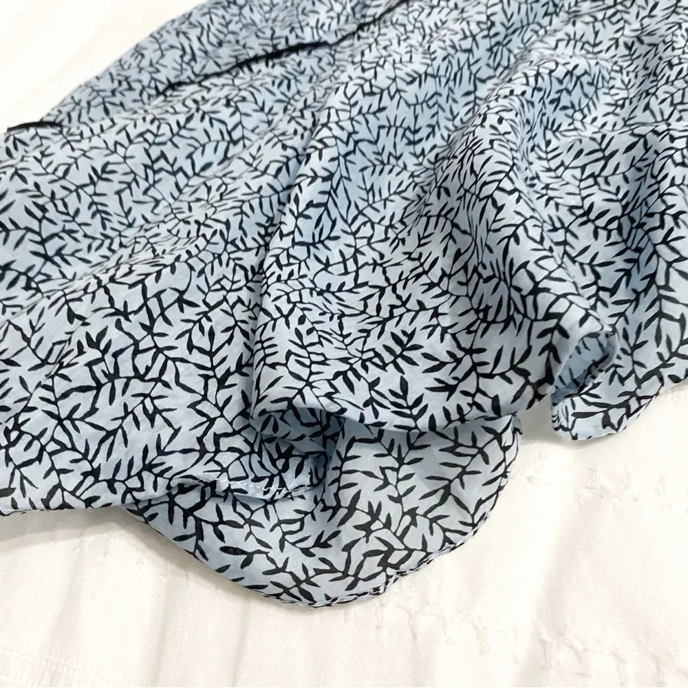 DOROTHEE SCHUMACHER SILK BLEND TIE NECK KEYHOLE OVERSIZED RUFFLE DRESS - 4 - Picture 10 of 10